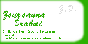 zsuzsanna drobni business card